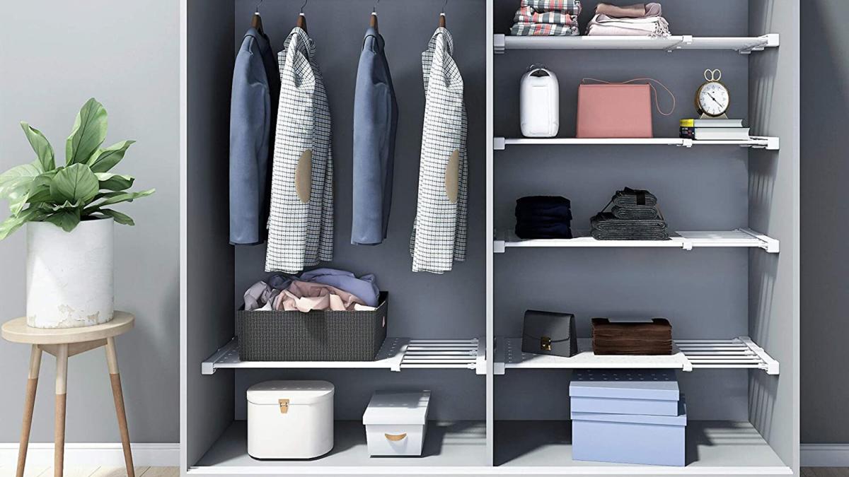 These closet organizers clear clutter and maximize my space