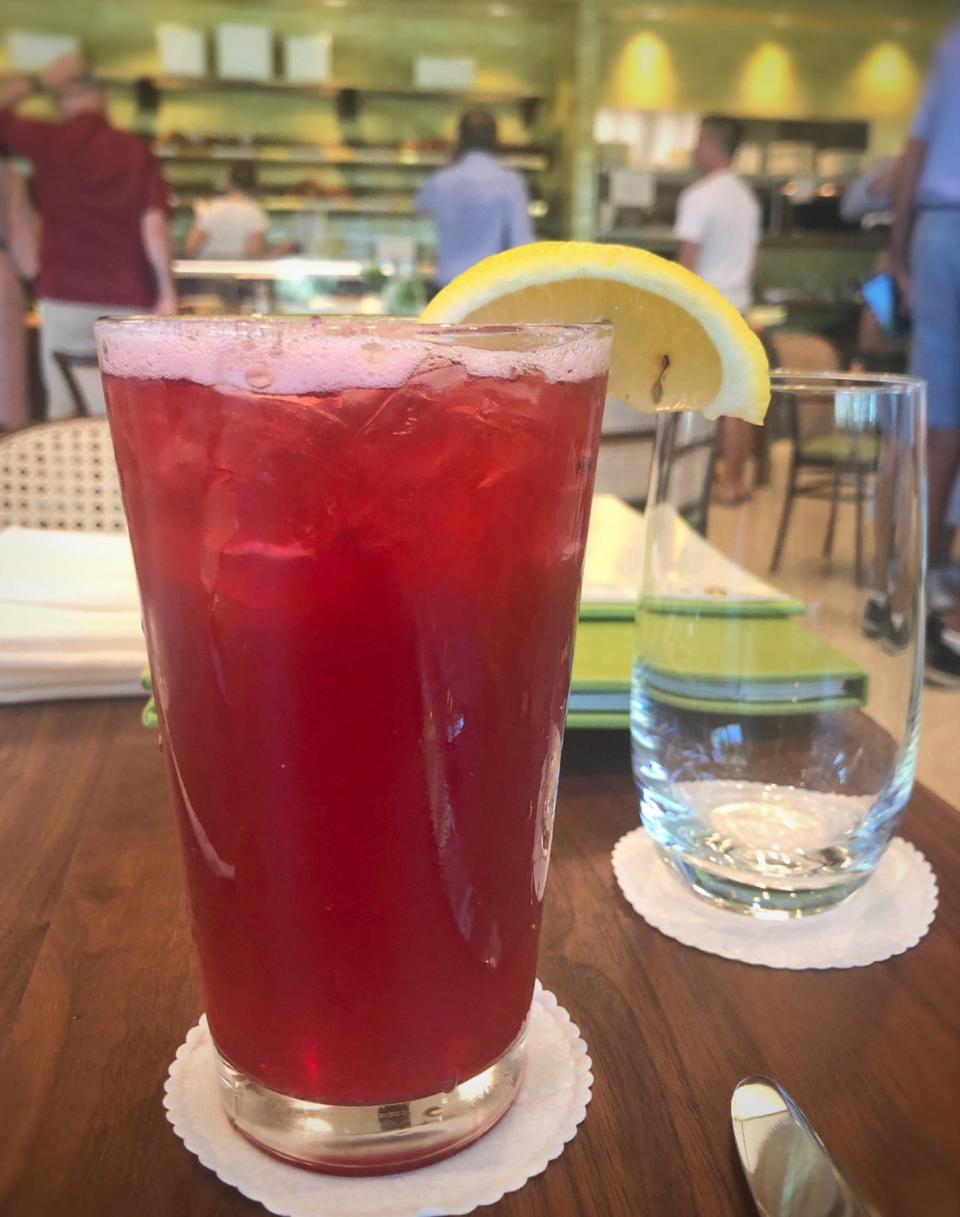 The Hivebiscus tea at Hive Bakery and Café in West Palm Beach.
