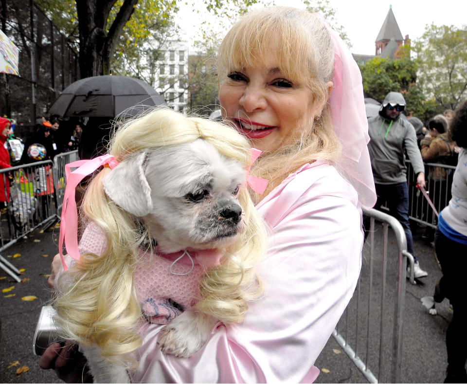 New Yorkers show costumed dogs for Halloween