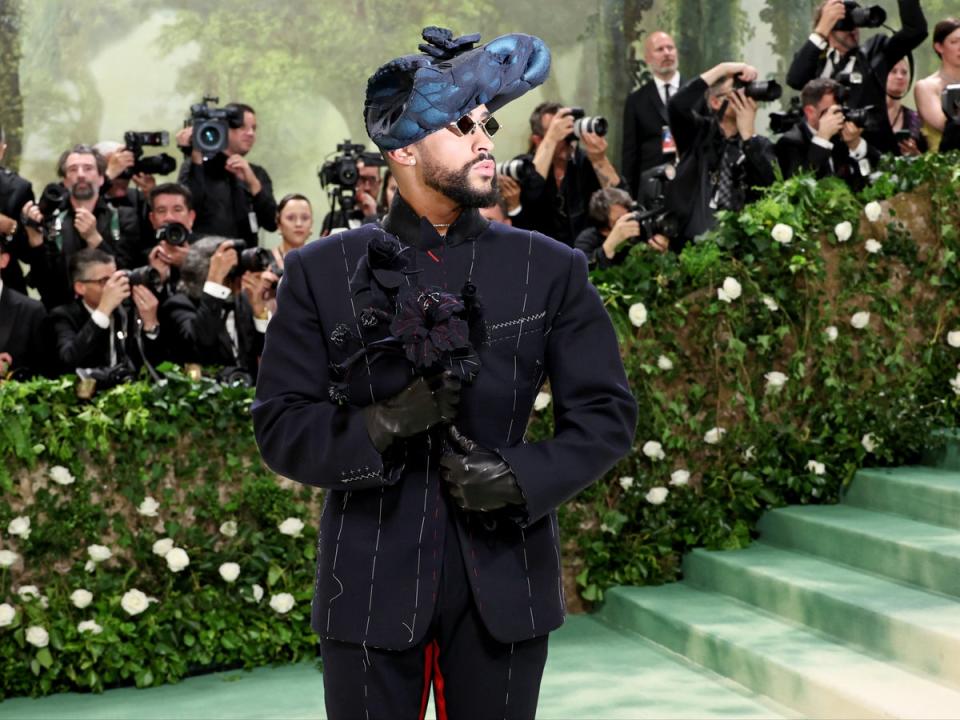 Bad Bunny attends The 2024 Met Gala Celebrating 