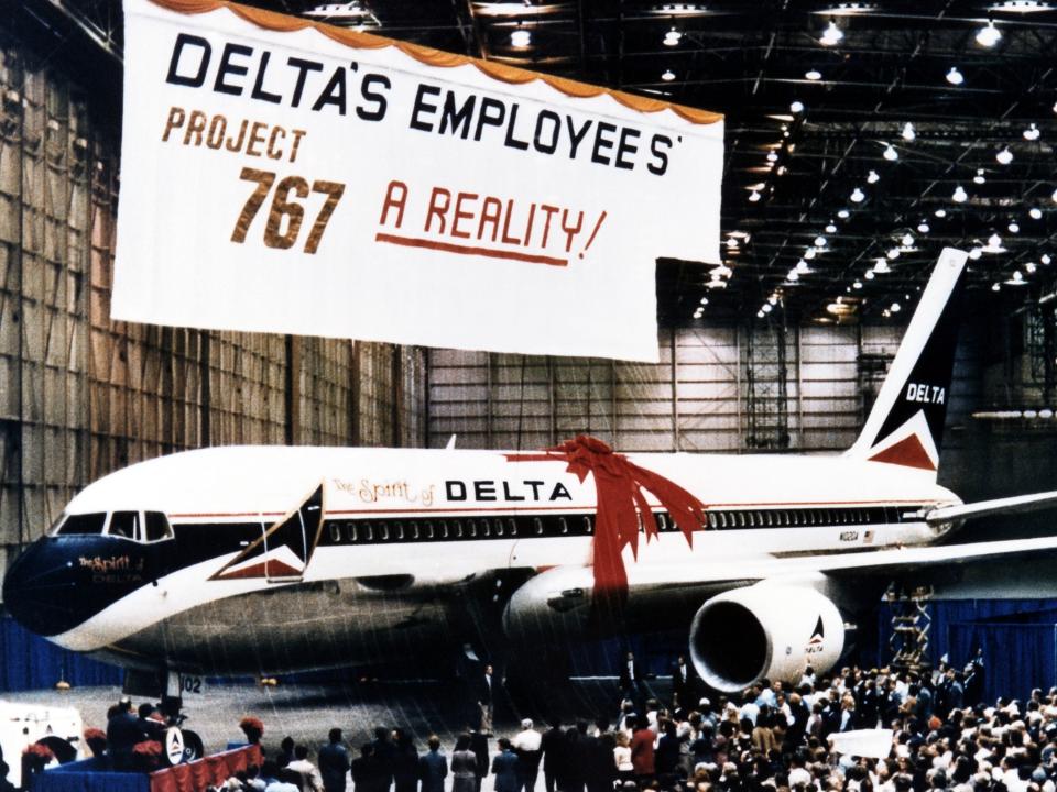 The Spirit of Delta 767 in 1982.