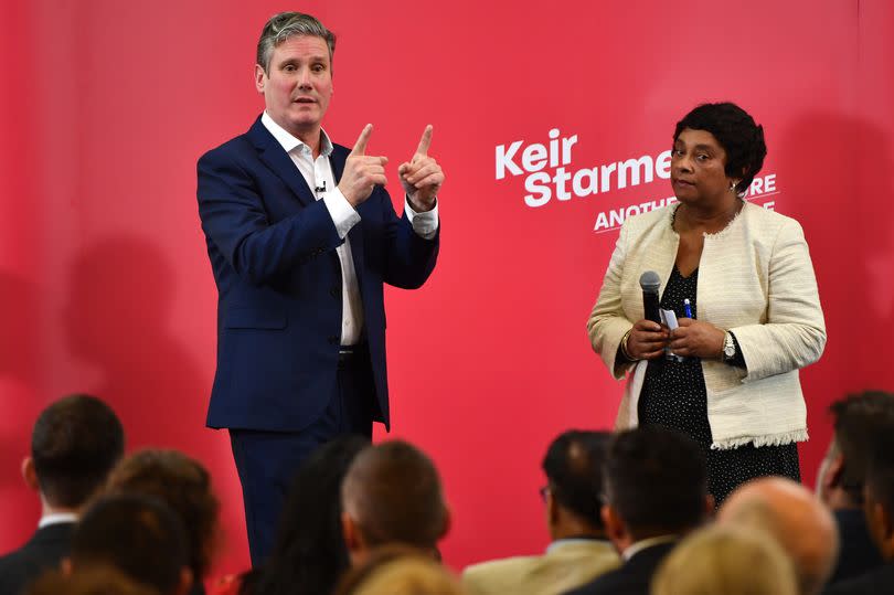 Keir Starmer with Doreen Lawrence, whose teenage son Stephen Lawrence was murdered in 1993