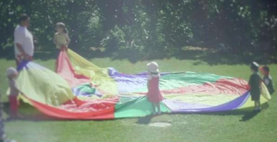 An image from the new Netflix documentary appearing to show Madeleine playing at the resort. Source: Netflix