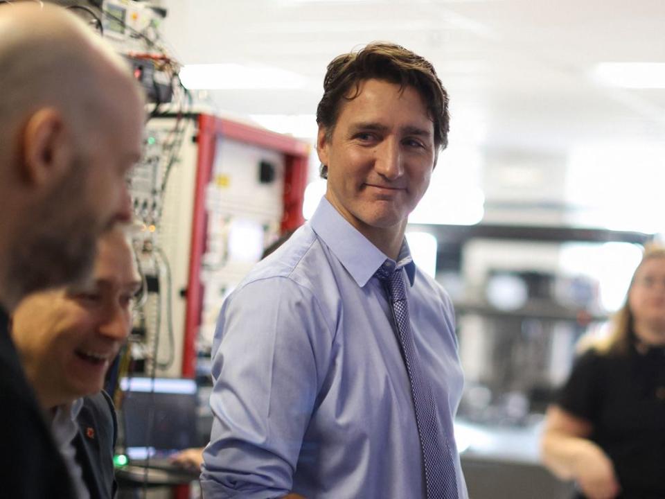 Canada's Prime Minister Justin Trudeau tours tech sector firm Xanadu Quantum Technologies in Toronto