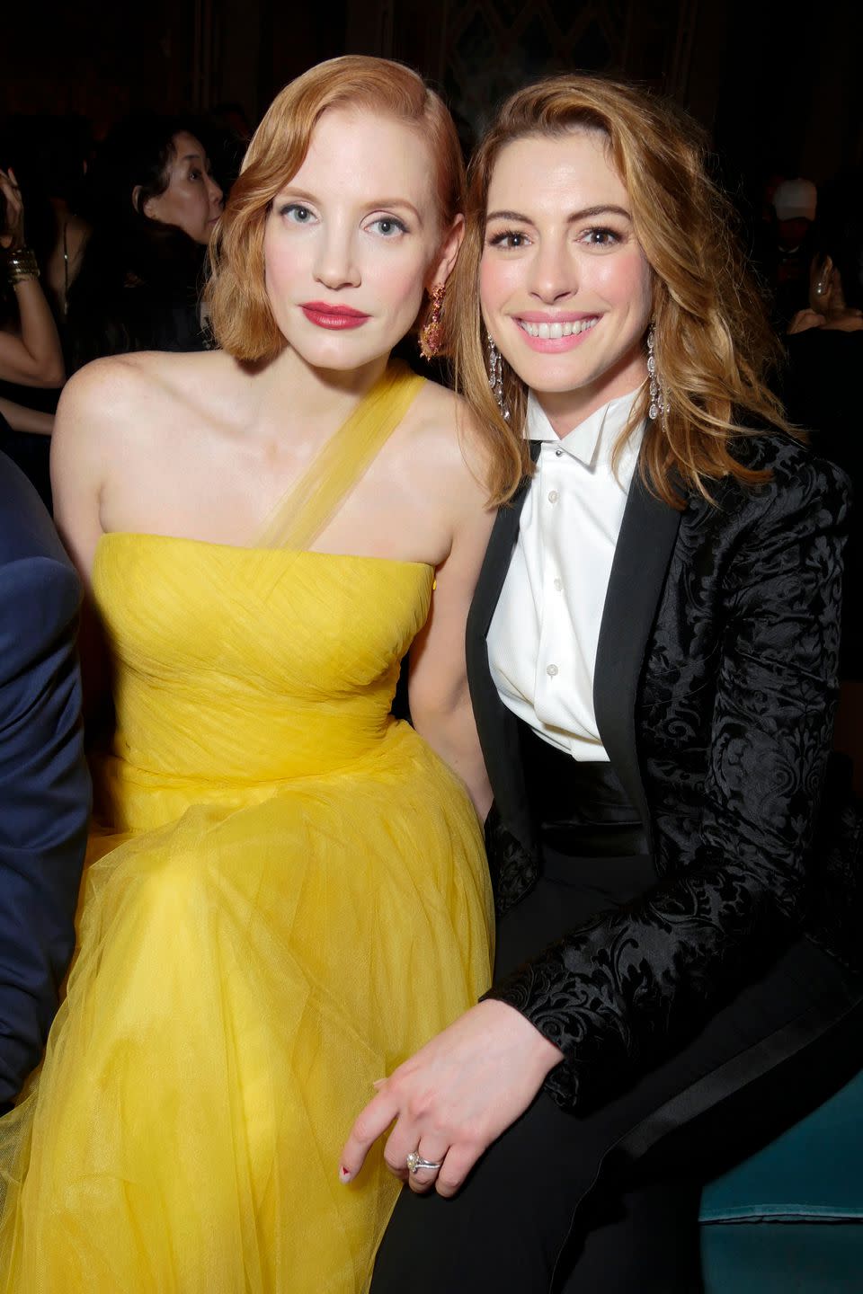 Jessica Chastain And Anne Hathaway Attend The Ralph Lauren Dinner, NYFW
