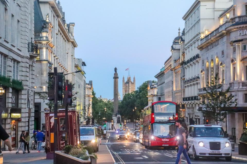 Piccadilly Circus in London, UK