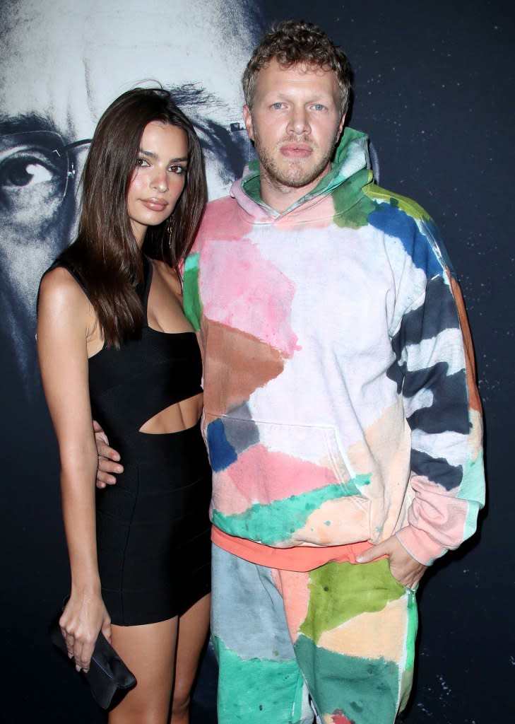 Emily Ratajkowski Subtly Reacts to Tweet About Pete Davidson Storied Dating History Sebastian Bear-McClard