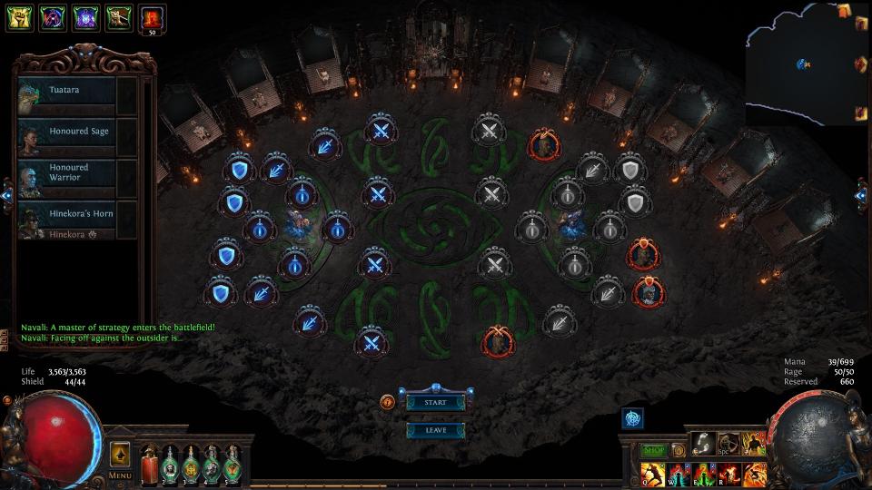 Battle planning in PoE's new autobattler mode