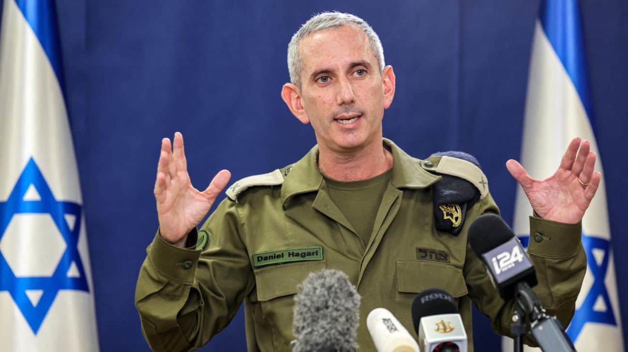 Rear Admiral Daniel Hagari, spokesman for the Israel Defence Forces. Photo: AFP VIA GETTY IMAGES