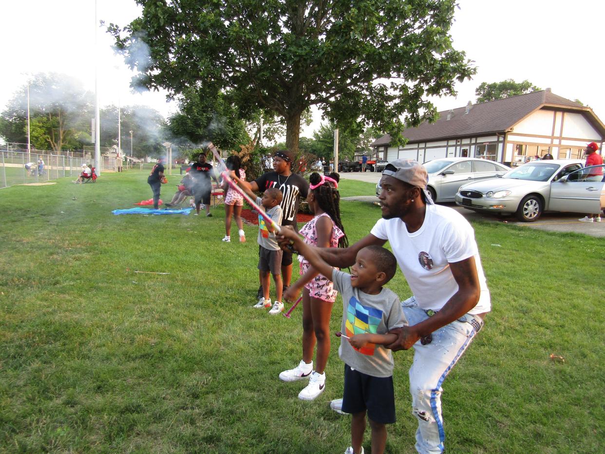 In this file photo, Fourth of July revelers get warmed up for the Kewanee Fireworks Spectacular at Northeast Park.