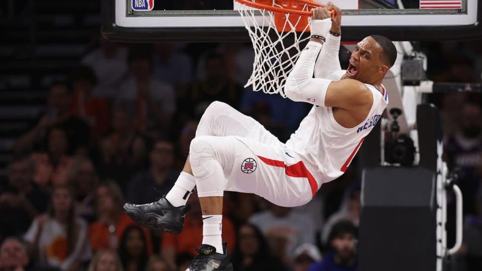 <div>Russell Westbrook #0 of the LA Clippers. (Photo by Christian Petersen/Getty Images)</div> <strong>(Getty Images)</strong>