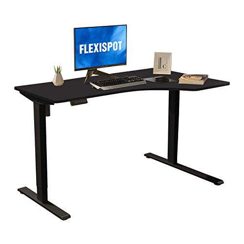 Flexispot L-Shaped Electric Standing Desk Height Adjustable Desk 55 Inch Electric Sit Stand Des…