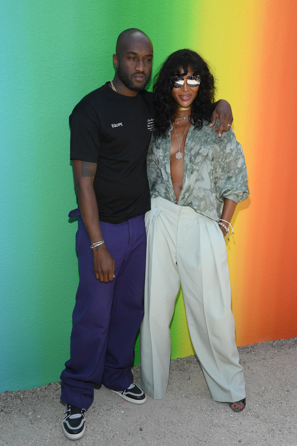 Naomi Campbell at Virgil Abloh’s debut show