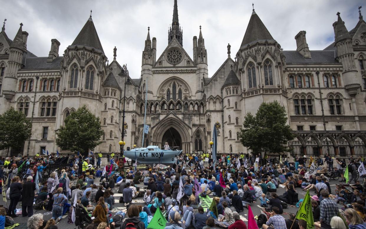 Extinction Rebellion protests in London during the day on July 15 - Getty Images Europe