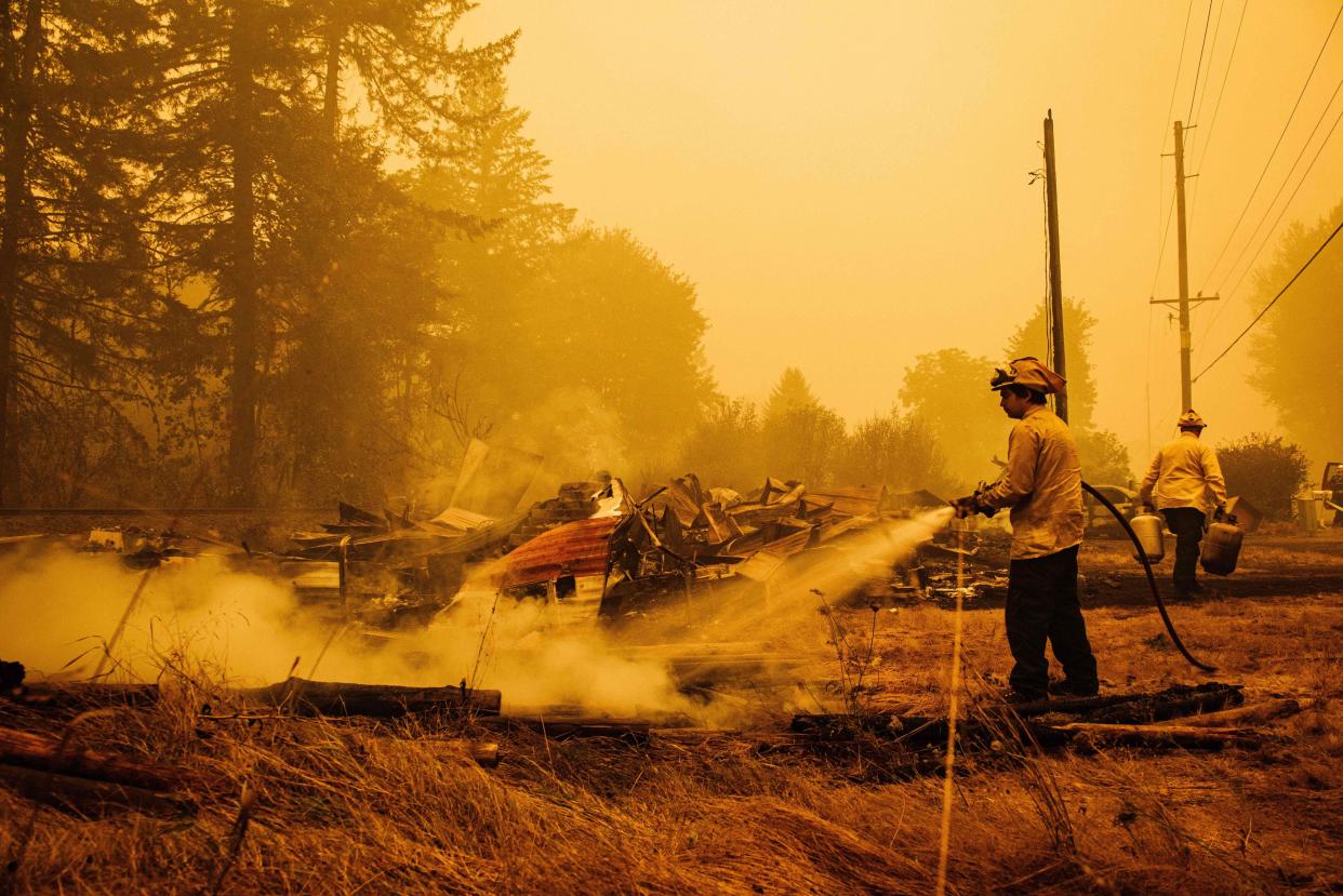 Thousands have been forced to flee homes in Oregon because of wildfires (Getty)