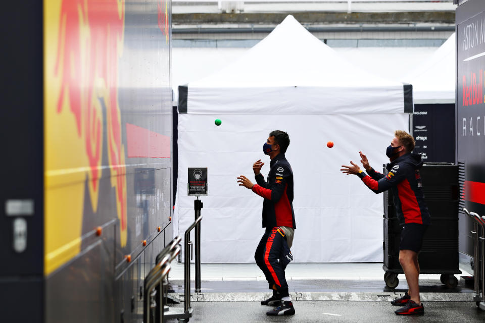 BUDAPEST, HUNGARY - JULY 19: Alexander Albon of Thailand and Red Bull Racing prepares to drive before the Formula One Grand Prix of Hungary at Hungaroring on July 19, 2020 in Budapest, Hungary. (Photo by Getty Images/Getty Images)