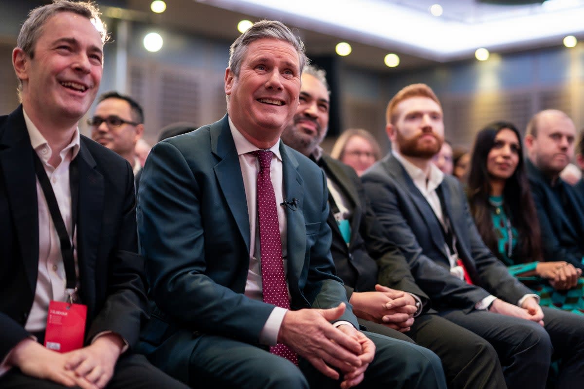 Labour Party leader Sir Keir Starmer at a party conference in London on Saturday (Aaron Chown/PA) (PA Wire)