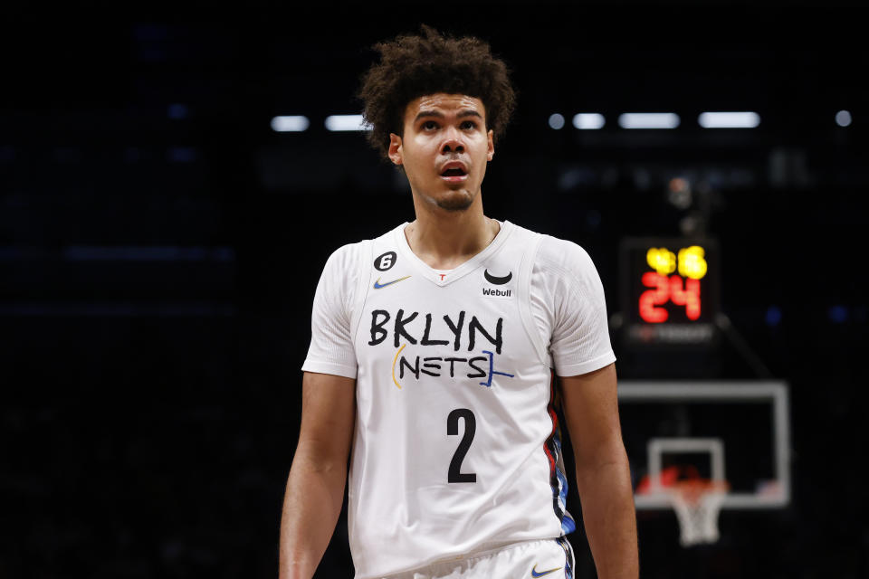 Cam Johnson will make nearly six times his previous career earnings over the course of his new contract. (AP Photo/Jason DeCrow)