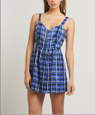 Modern Plaid Dress -$19.80