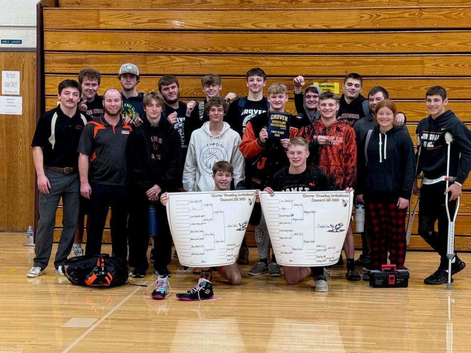 The Comet wrestling won the Concord Invitational, with wrestlers Blake Ryan and Carson Playford earning first place medals.