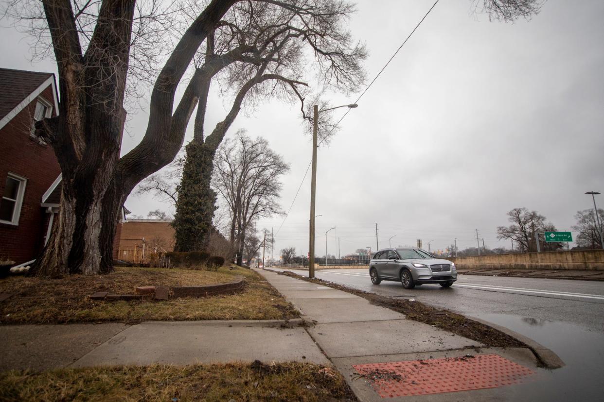 The proposed site is located near 12155 Southfield Freeway in Detroit on Feb. 17, 2022. Asphalt Specialists Inc. proposed to build an asphalt mixing facility on Detroit's west side, which sparked an outrage in the nearby community due to potential environmental concerns.