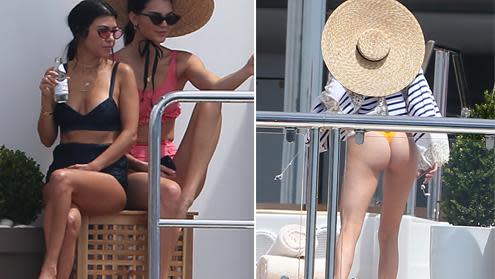 Kourtney and Kendall look sea-ductive on French Riviera