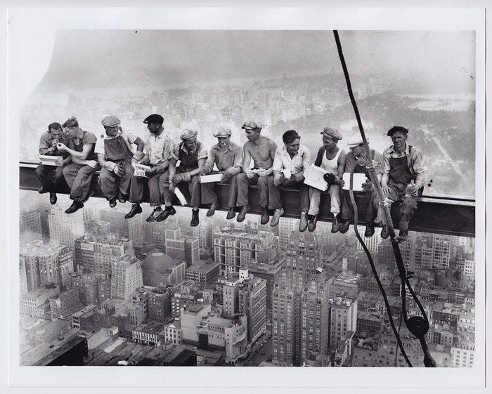 Charles Clyde Ebbets, born in 1905 in Gadsden, took this iconic photograph, "Lunch Atop a Skyscraper," in 1932 in New York