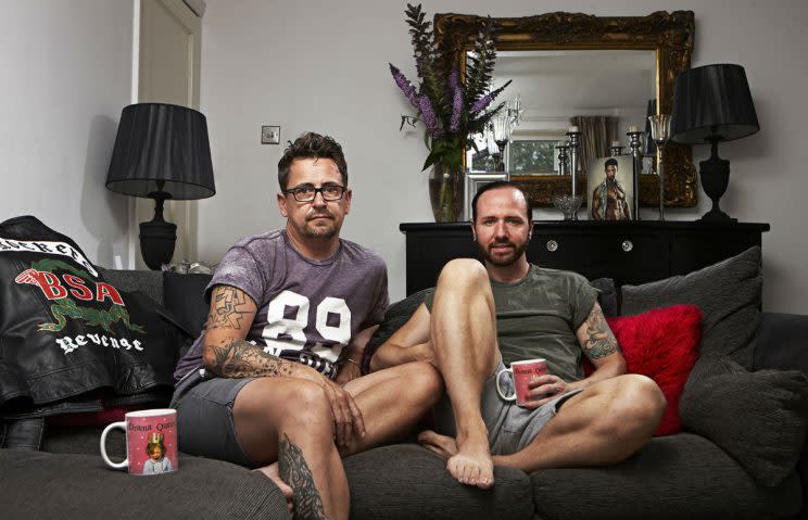 Chris appears on Gogglebox with his ex-boyfriend Stephen