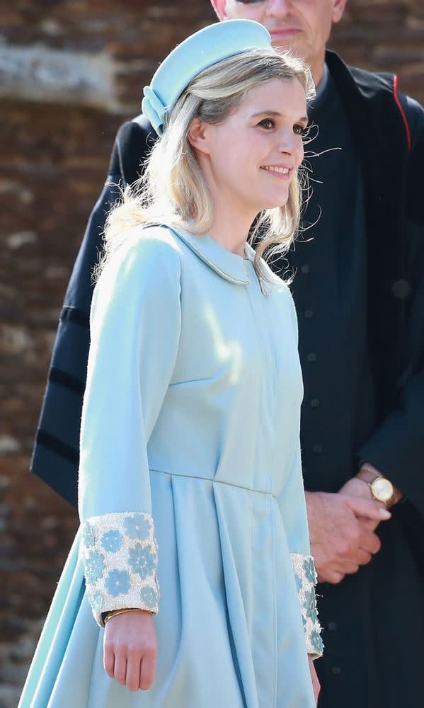 Sophie Carter at Princess Charlotte's christening in 2015