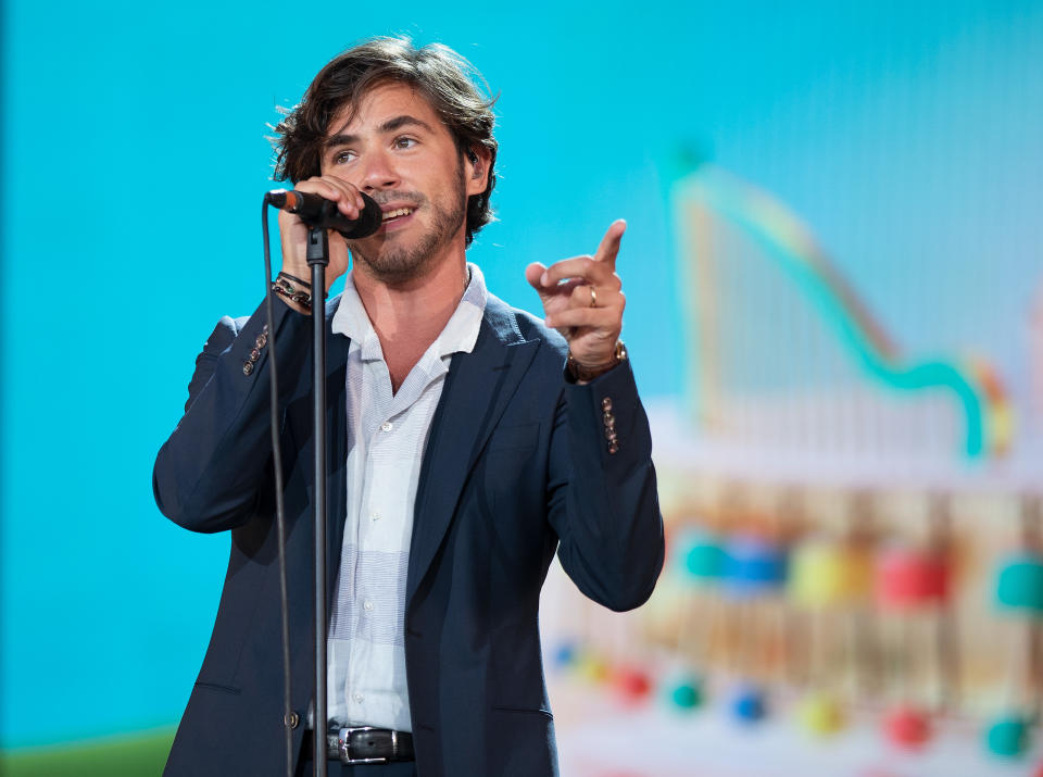 LONDON, ENGLAND - SEPTEMBER 14: Jack Savoretti performs on stage during BBC Proms In The Park 2019 at Hyde Park on September 14, 2019 in London, England. (Photo by Jo Hale/Redferns)