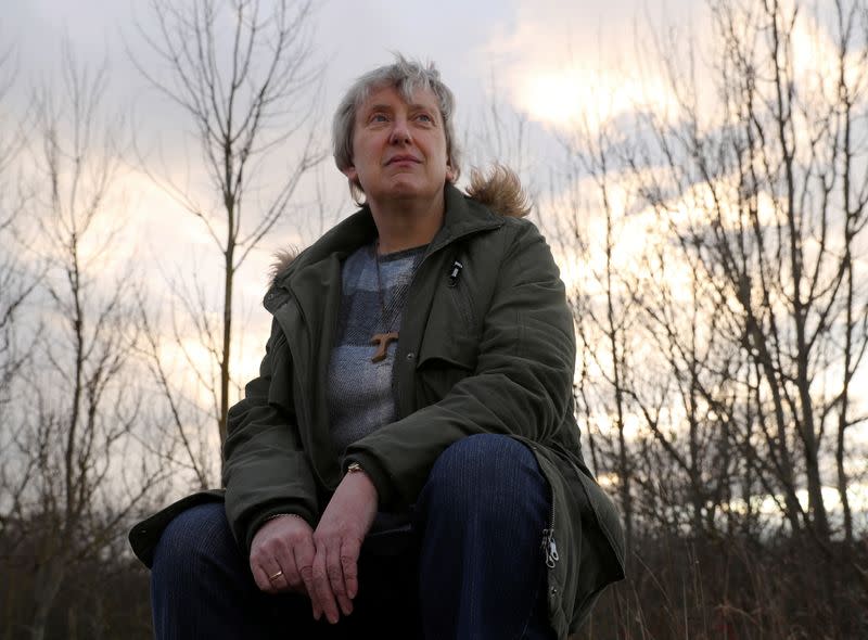 Helen Julian, a volunteer from the Old Weather group, poses for a photograph in Darlington