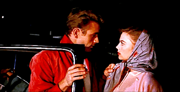 James Dean and Natalie Wood in "Rebel Without A Cause"