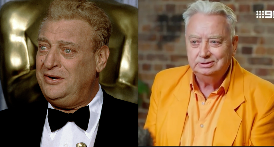 MAFS fans were quick to compare Michael to the late comedian Rodney Dangerfield.Credit: Getty/Channel Nine 