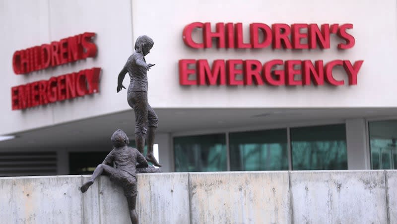 Primary Children's Hospital in Salt Lake City is pictured on Tuesday, March 31, 2020. Melatonin consumed by infants and young children when no one was looking accounted for as many as 11,000 emergency department visits across the U.S. between 2019 and 2022, according to a report from the Centers for Disease Control and Prevention.