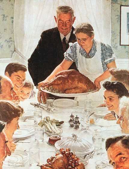 "Freedom From Want" by Norman Rockwell