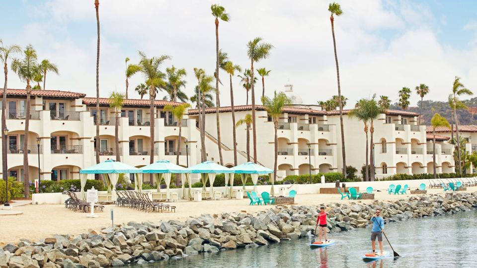 Kona Kai San Diego Resort is right on the water in the Shelter Island neighborhood.