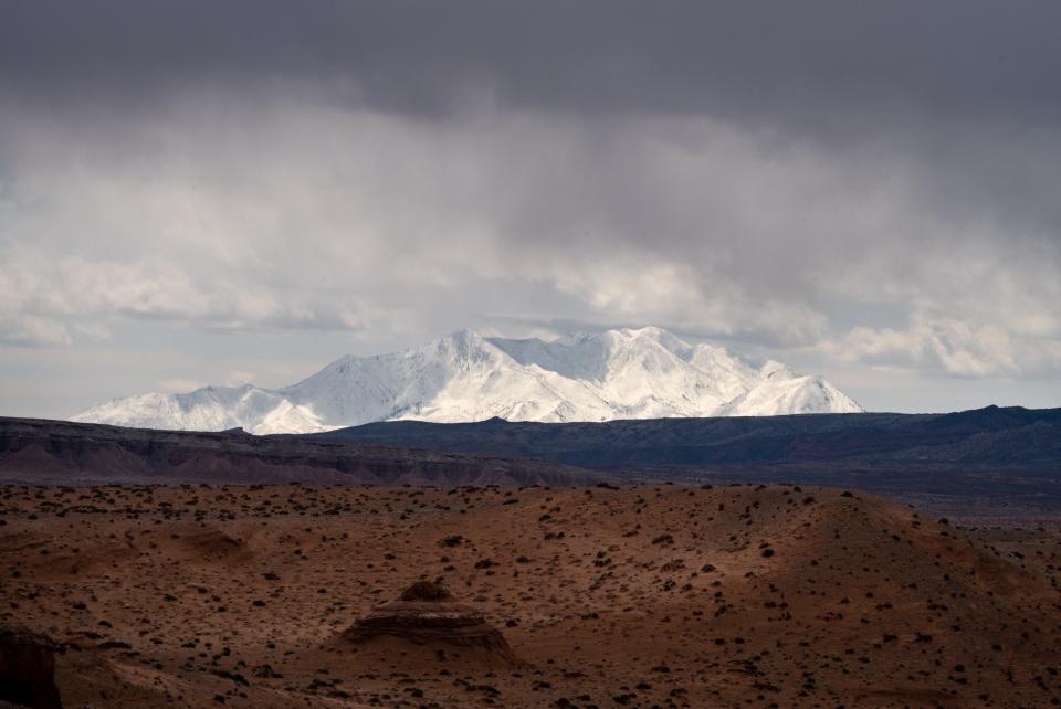 The Henry Mountains on March 26, 2023, north of Lake Powell in southeastern Utah.