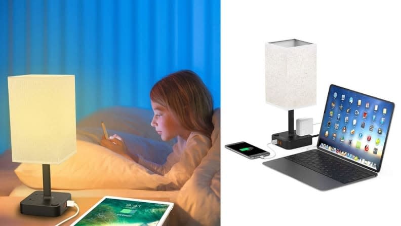 This charging lamp ensures your most-used devices are always ready to go.