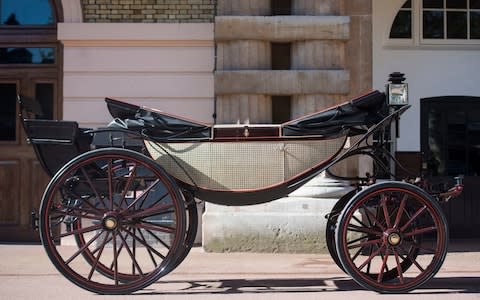 Earlier this month it was announced that Prince Harry and Ms Markle had selected an open-topped carriage for the procession that is due to take place after the marriage ceremony - Credit: PA