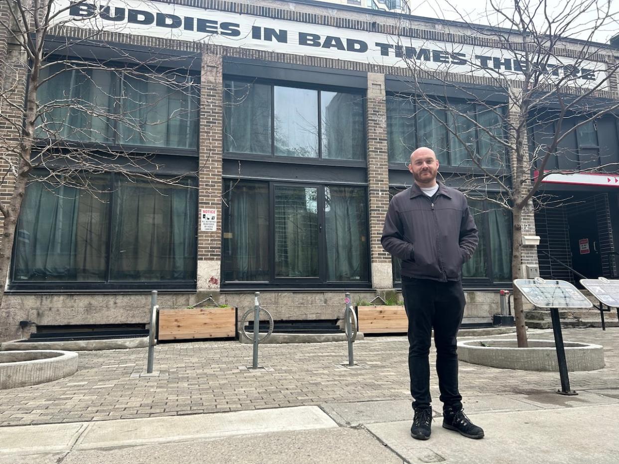 Adam Wynne, of the Church Wellesley Village BIA, says it's concerning that the city has zeroed in on the theatre, but he's hopeful the issues can be resolved. (Mike Smee/CBC - image credit)