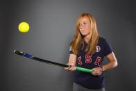 Field hockey player Lauren Crandall poses for a portrait during the 2012 U.S. Olympic Team Media Summit in Dallas, May 13, 2012.