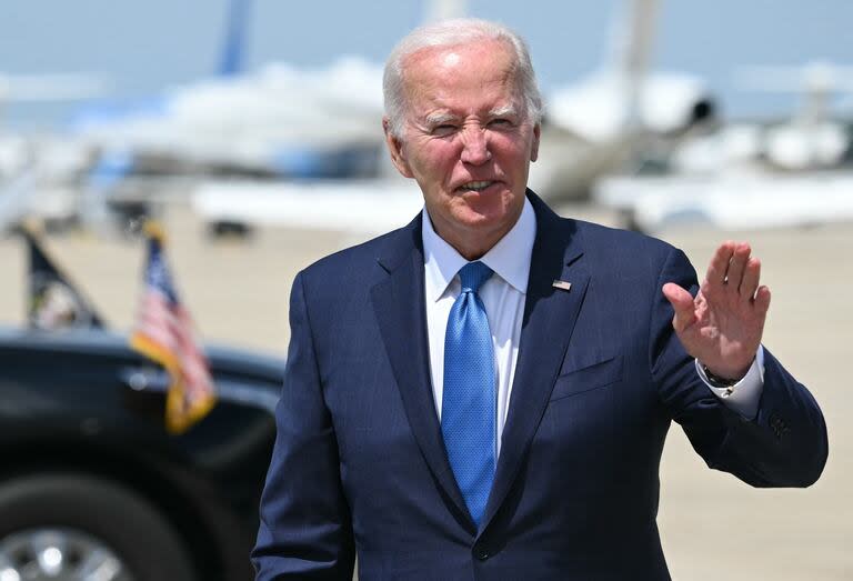 El presidente norteamericano, Joe Biden, en Maryland. (SAUL LOEB / AFP)