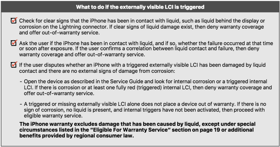 Apple Warranty Water Damage