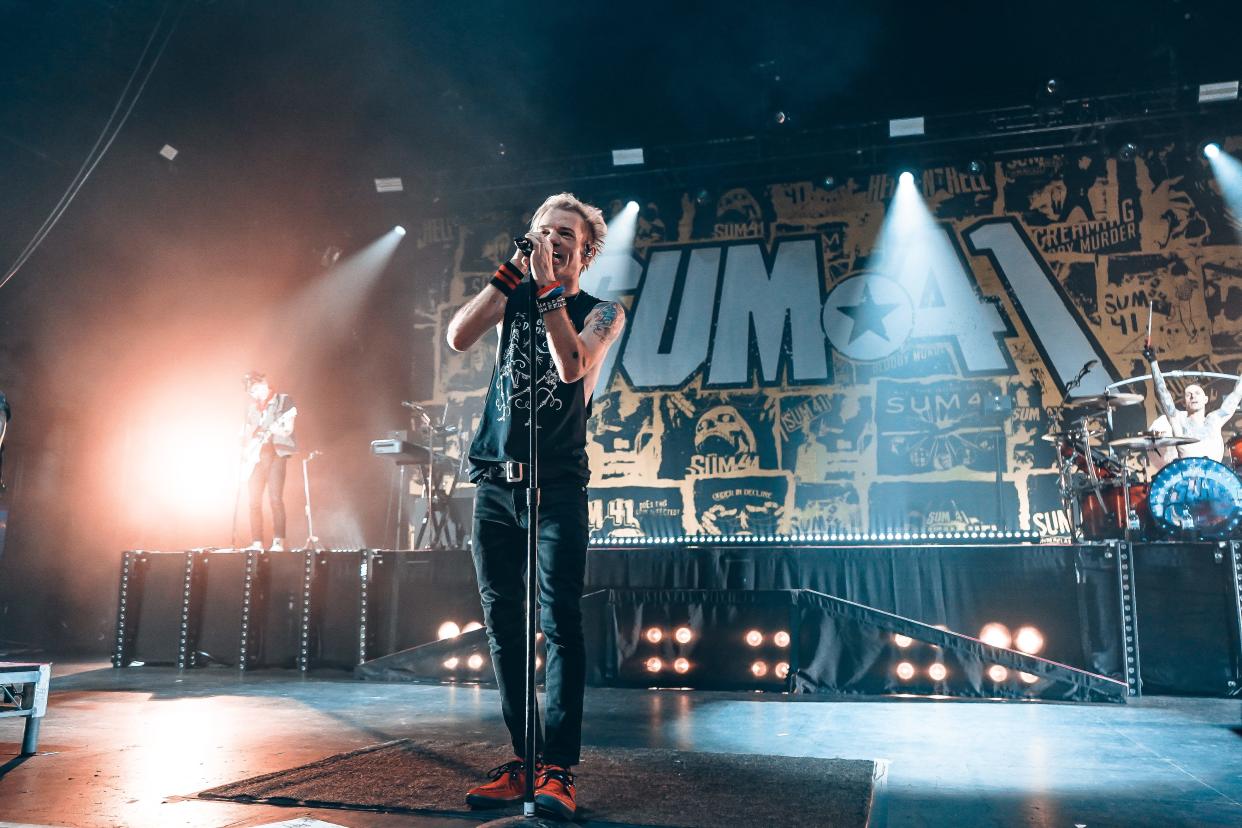 Sum 41 plays a sold-out Eagles Ballroom at the Rave in Milwaukee on Saturday, April 27, 2024, as part of their "Tour of the Setting Sum" farewell tour.
