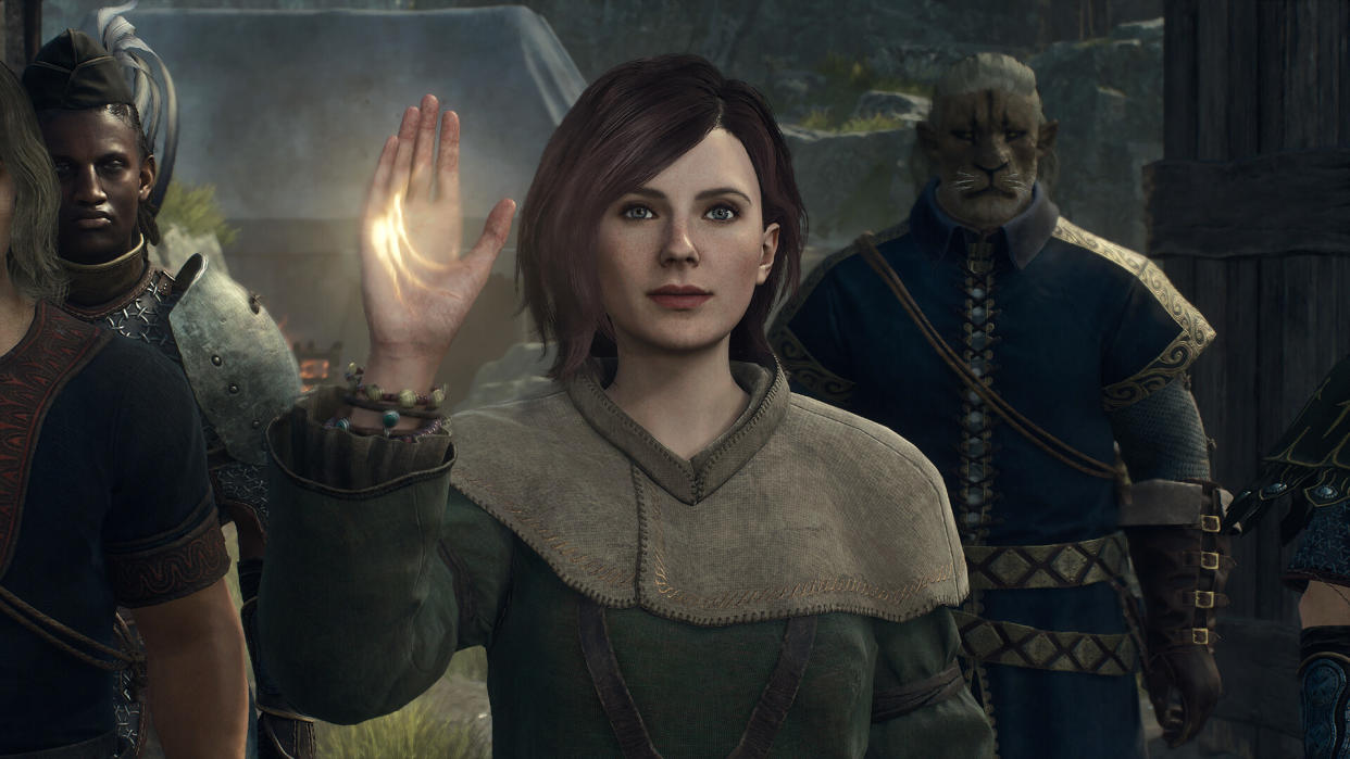  Several characters seen in Dragon's Dogma 2. 
