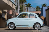 <p>Fiat has created several models called 500 (or <em>cinquecento</em>, which means the same thing in Italian), but the most celebrated of them all is the second in the line. It manufactured from 1957 to 1975, and was known originally as the Nuova, or ‘new’, 500 to distinguish it from the pre-War version usually referred to as the <strong>Topolino</strong>.</p><p>This 500 – the only one with a <strong>rear-mounted engine</strong> – was austere and functional, and designed for Italian motorists who could barely afford anything else. There’s nothing at all glamorous about that, but the 500 wormed its way into people’s hearts, partly because it was so familiar, partly because it was one of the most charming mass-production cars ever devised, and partly – with four million made – it was the car that properly put its home nation on four wheels, often for the first time in its owner’s life.</p>