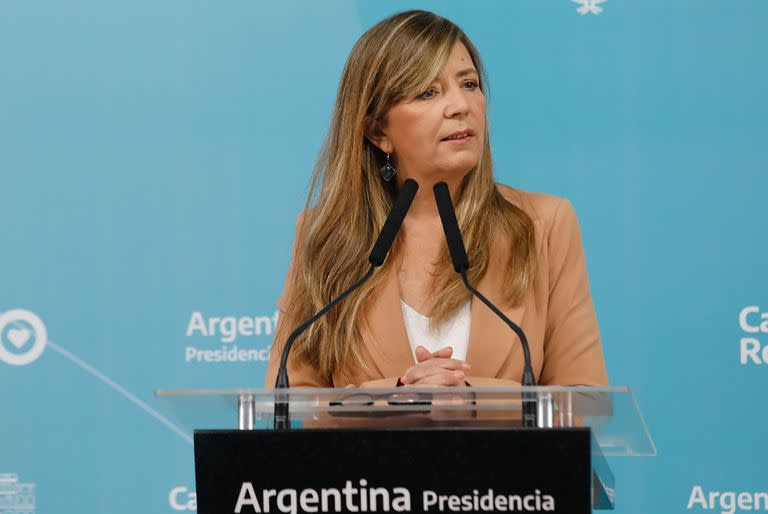 Conferencia de prensa de Gabriela cerruti