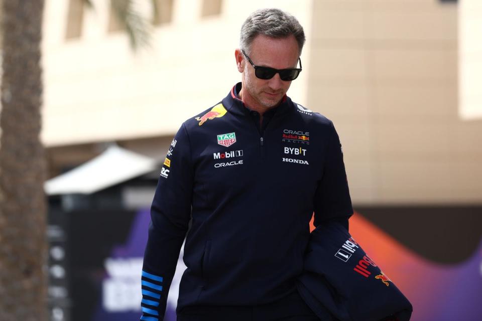 Christian Horner walks in the Paddock (Getty Images)