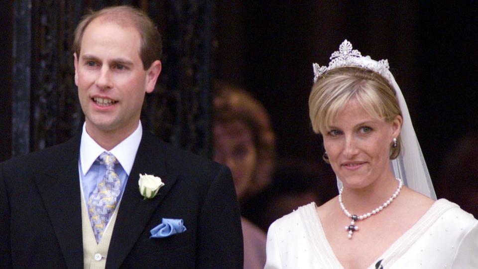 Prince Edward and Sophie on their wedding day