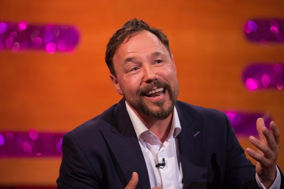 Stephen Graham during the filming for the Graham Norton Show at BBC Studioworks 6 Television Centre, Wood Lane, London, to be aired on BBC One on New Year's Eve.